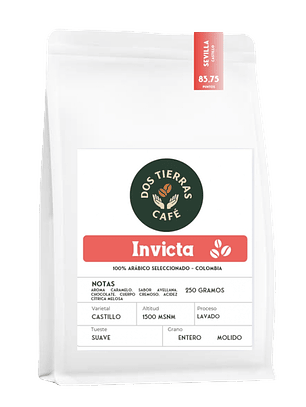 Invicta 100% arábico seleccionado - Colombia 250 gramos (en grano)