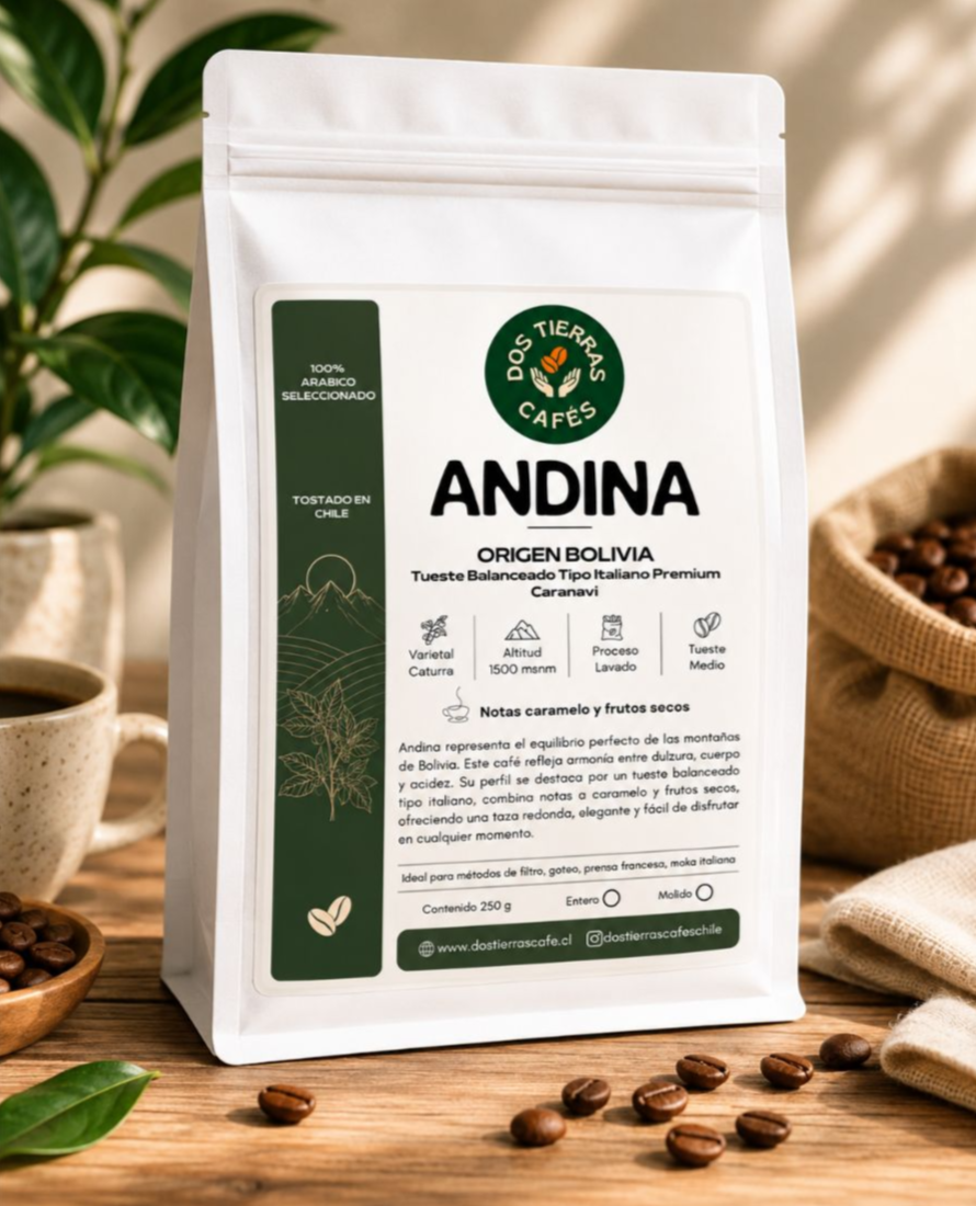 Imagen de Andina 100% arábico seleccionado 250 gramos