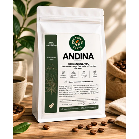Andina 100% arábico seleccionado 250 gramos
