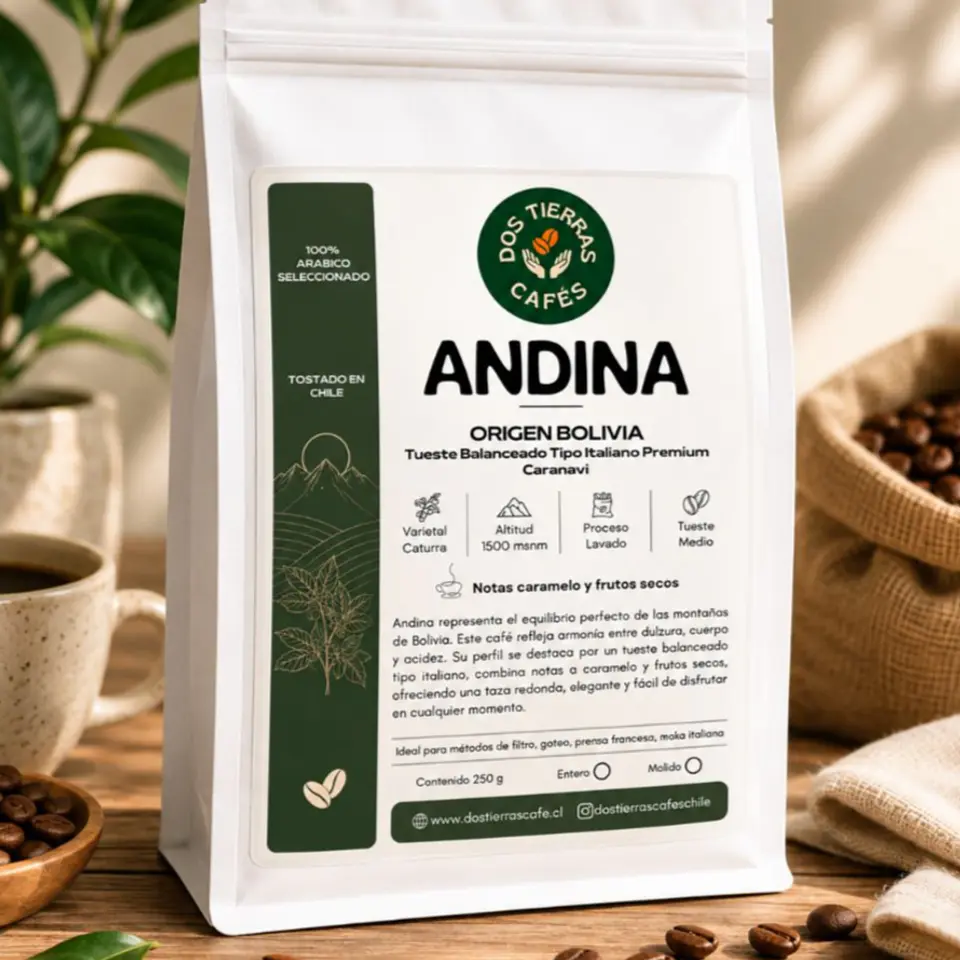 Andina 100% arábico seleccionado 250 gramos 1