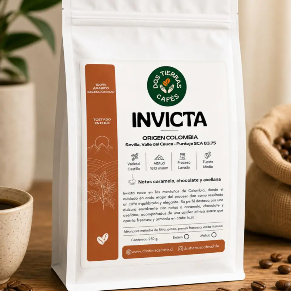 Invicta 100% arábico seleccionado - Colombia 250 gramos 1