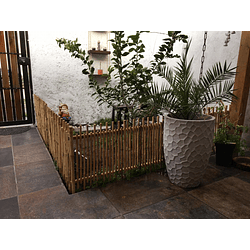 Reja Simple de Jardín con Bambú Colihue