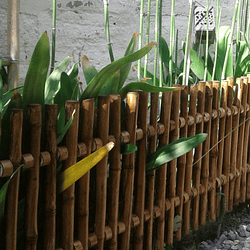 Reja de Jardín con Bambú Colihue 30x100 cm