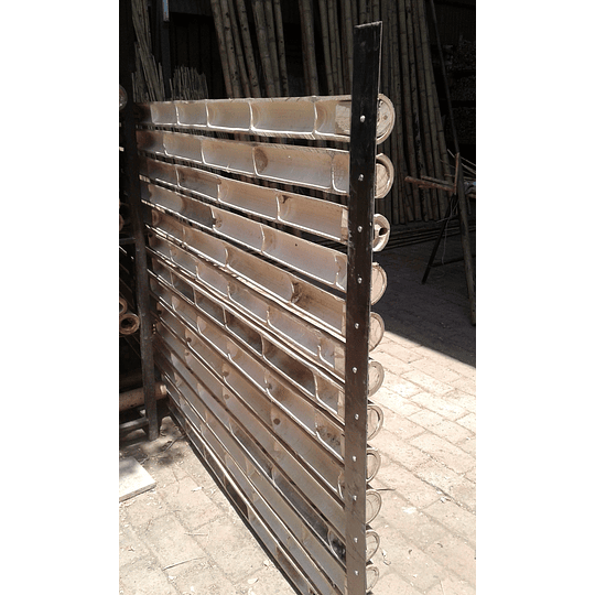 Panel Rígido con Medias Cañas de Bambú Guadua - Image 4