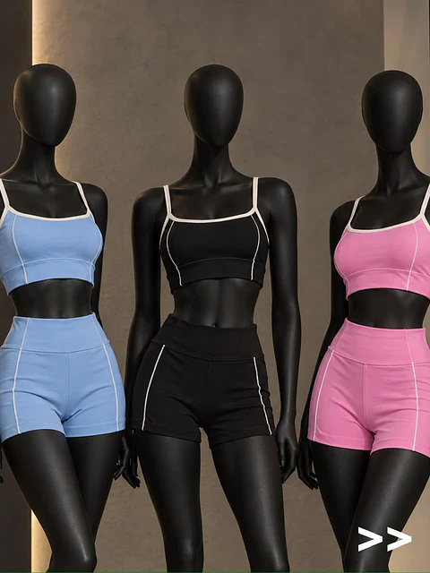 Conjunto (Top + Short) Bicolor