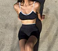 Conjunto Deportivo Top + Short Biker Animal Print - Miniatura 1
