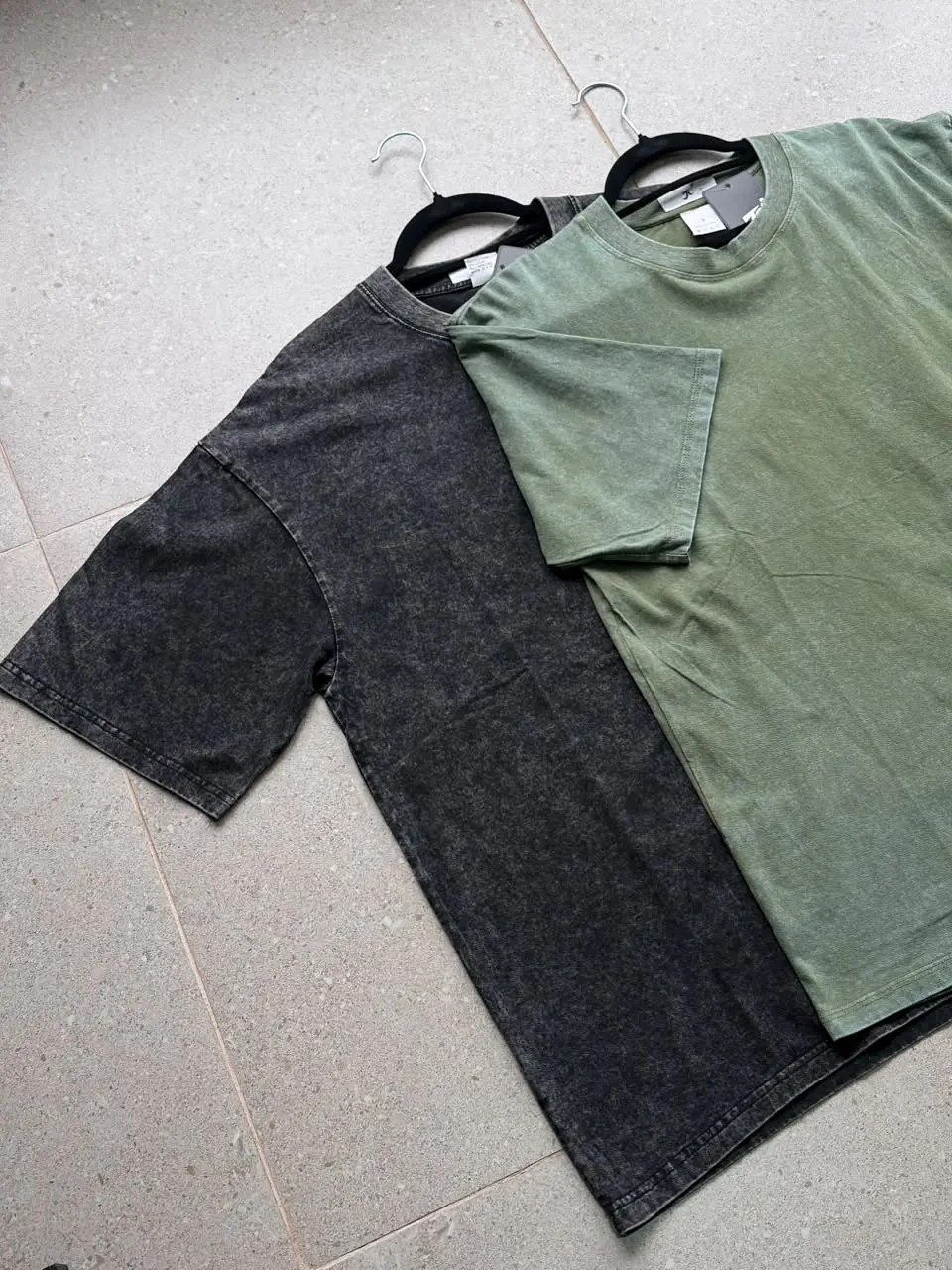 Polera Oversized Acid Wash – 100% Algodón Prelavado 1