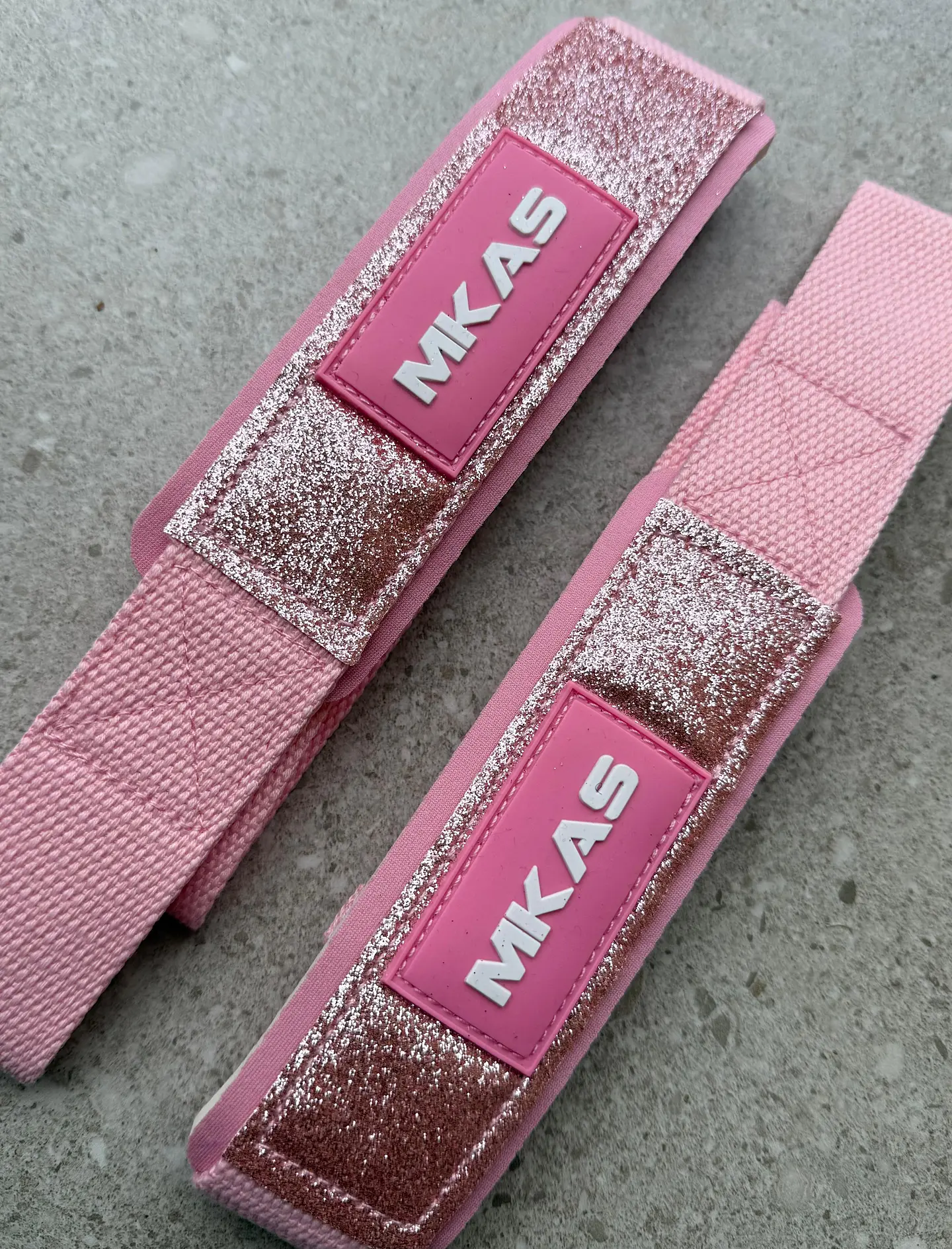 Straps de Agarre Rosa Glitter – Almohadilla Acolchada 3