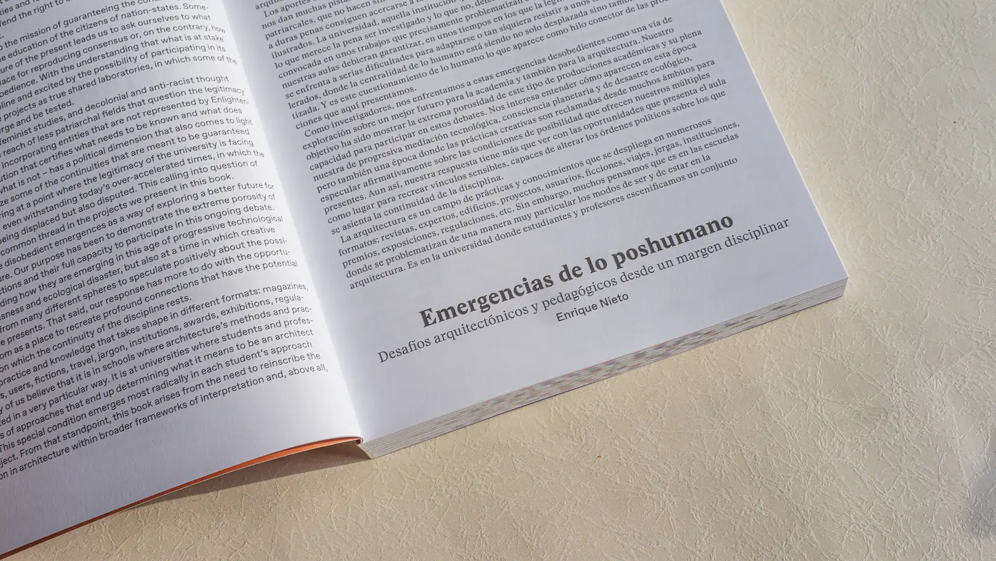 Emergencias de lo Poshumano. Desafíos arquitectónicos y pedagógicos desde un margen disciplinar. 8