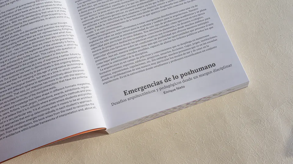 Emergencias de lo Poshumano. Desafíos arquitectónicos y pedagógicos desde un margen disciplinar. 8
