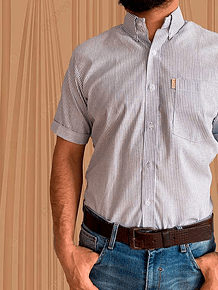 Camisa Manga Corta Oxford Raya