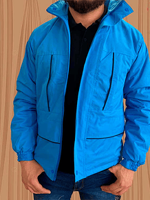 Chaqueta Impermeable Azul Cielo