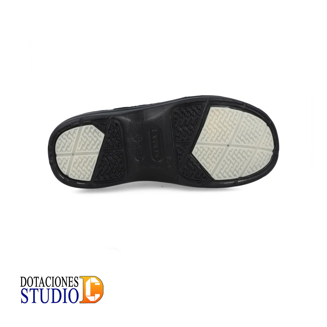 Zapato Evacol Antideslizante Ref. 080 Negro, Blanco Y Azul 6