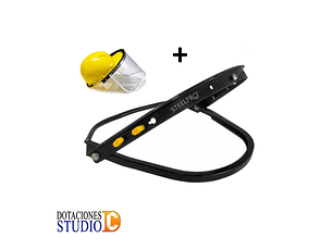 Combo Visor Y Adaptador Steelpro Para Casco De Seguridad