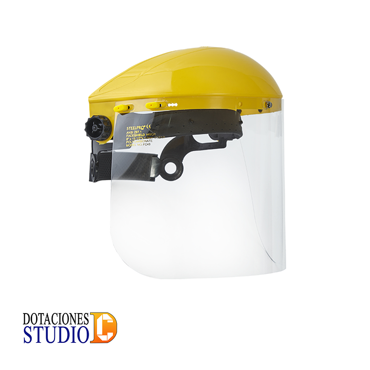 Careta Facial Con Visor De Policarbonato Steelpro 1