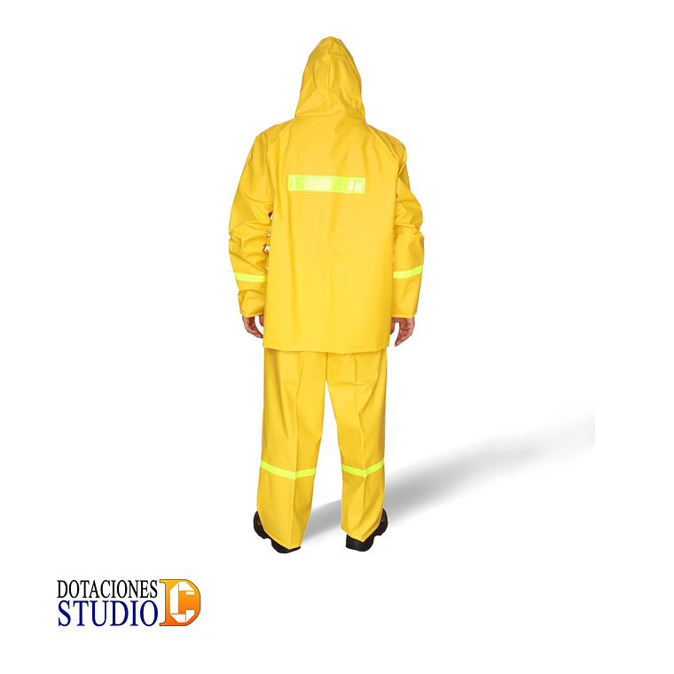 Conjunto Impermeable de PVC 2 Piezas Con Cremallera Y Velcro Dotación  2