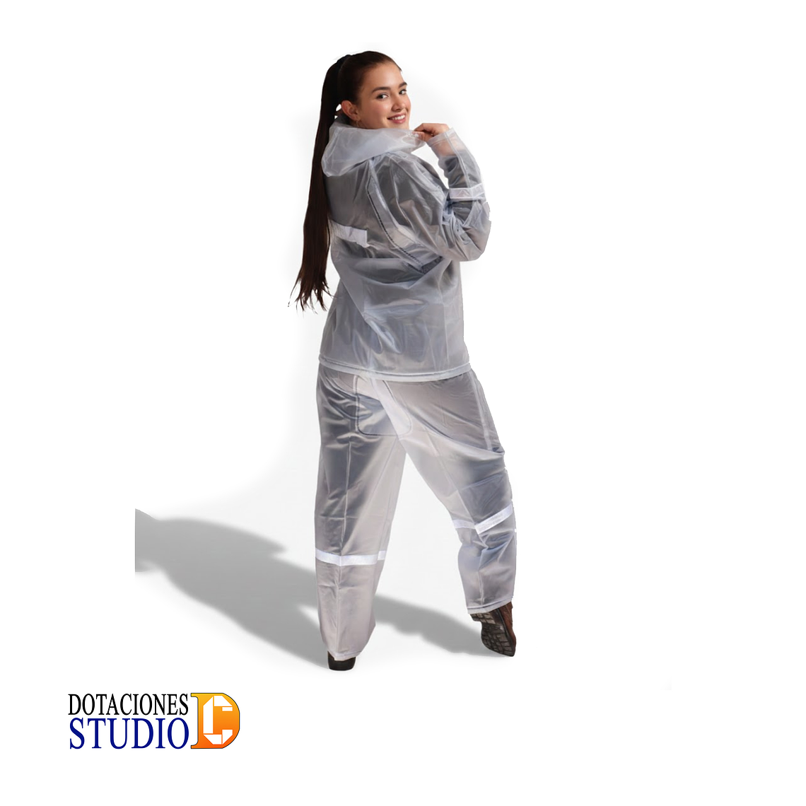 Conjunto Impermeable Siliconado Reflectivo 2 Piezas Liviano 2