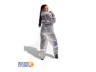Conjunto Impermeable Siliconado Reflectivo 2 Piezas Liviano
