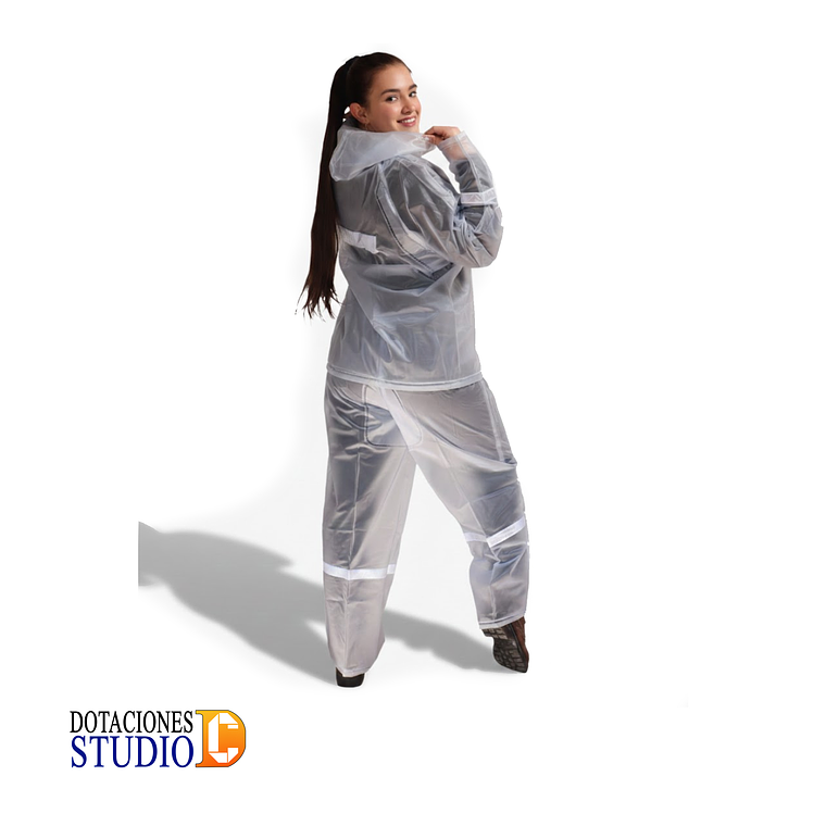 Conjunto Impermeable Siliconado Reflectivo 2 Piezas Liviano 2