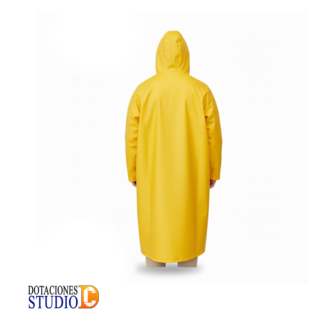 Abrigo Impermeable PVC con Capucha y Broches Plásticos 4