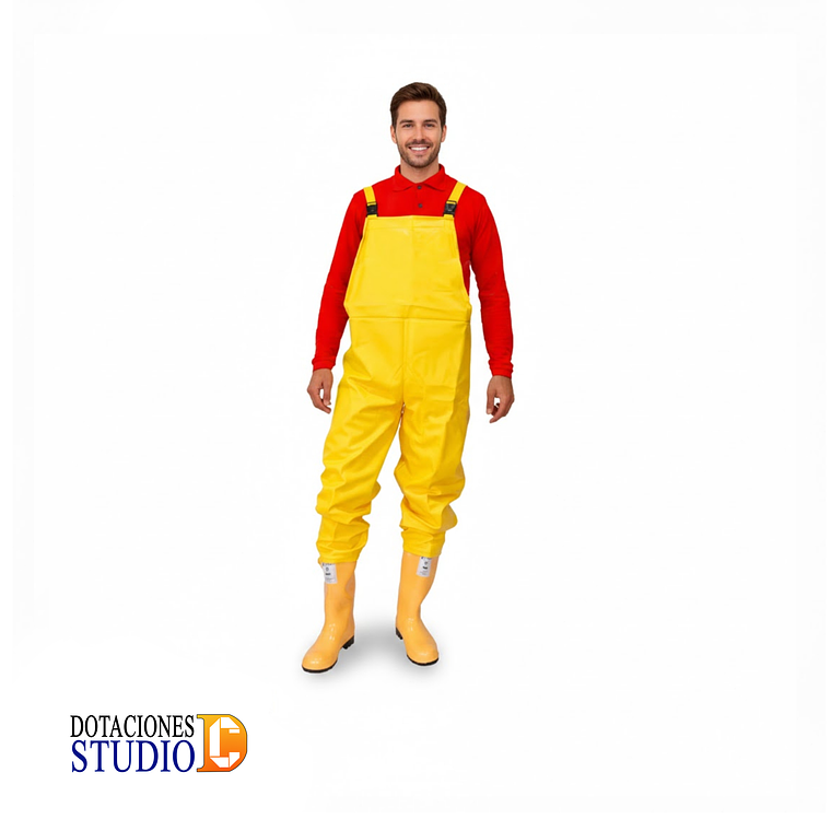 Overol Fontanero Impermeable en PVC con Botas de Seguridad 1