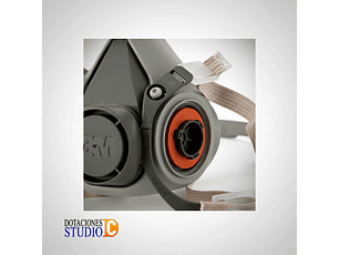 Respirador Máscara Media Cara 3M Serie 6000