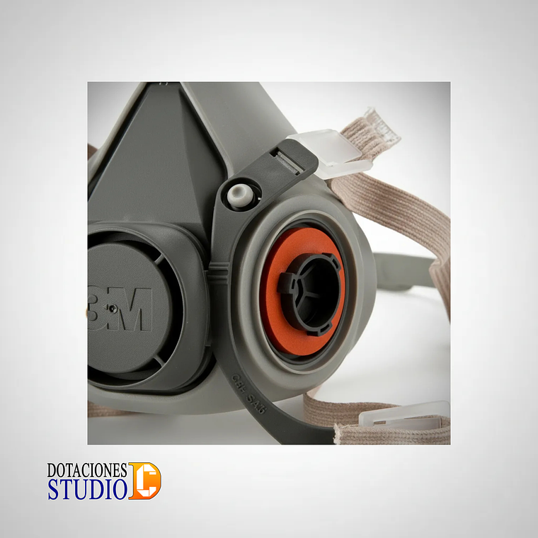 Respirador Máscara Media Cara 3M Serie 6000 2