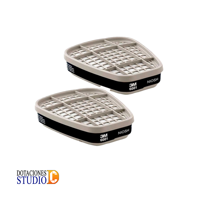 Cartucho para Vapores Orgánicos 3M 6001 2