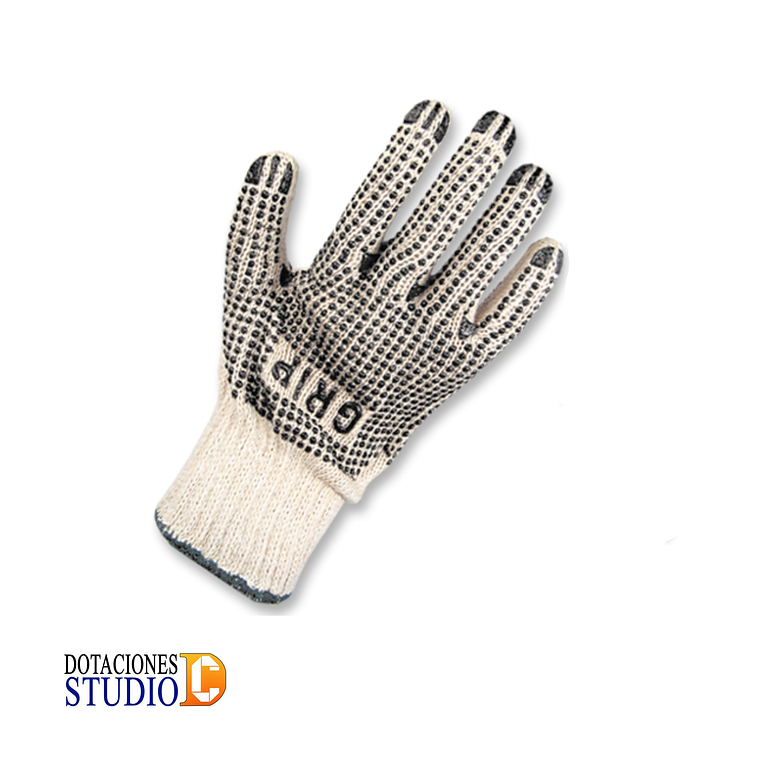 Guantes Hilaza con Puntos PVC 2 Caras Grip Zubiola 1