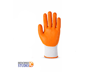 Guantes Polycotton Recubiertos en Látex Workhand Orange
