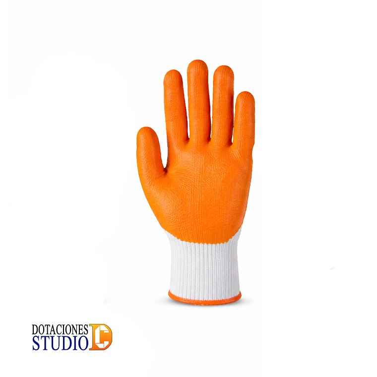 Guantes Polycotton Recubiertos en Látex Workhand Orange 2