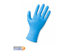 Guantes Nitrilo Azul 8 mils Caja Dispensador 50 unidades