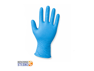Guantes Nitrilo Azul 8 mils Caja Dispensador 50 unidades