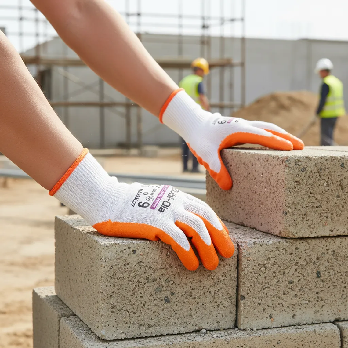 Guantes Polycotton Recubiertos en Látex Workhand Orange 4