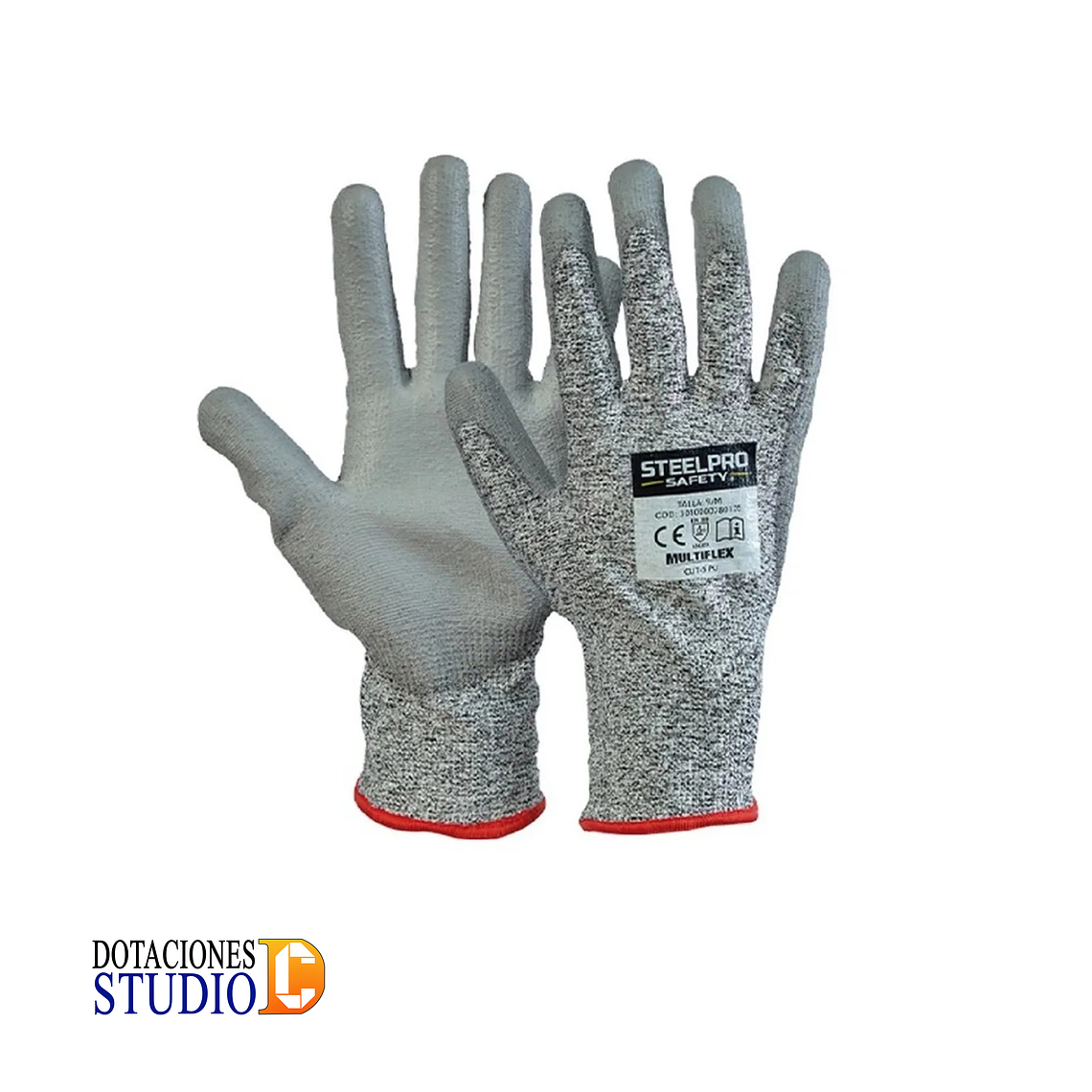 Guante Anticorte Cut 5 PU Multiflex Steelpro 1