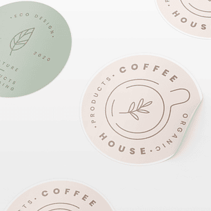 Etiquetas Autocolantes Redondas