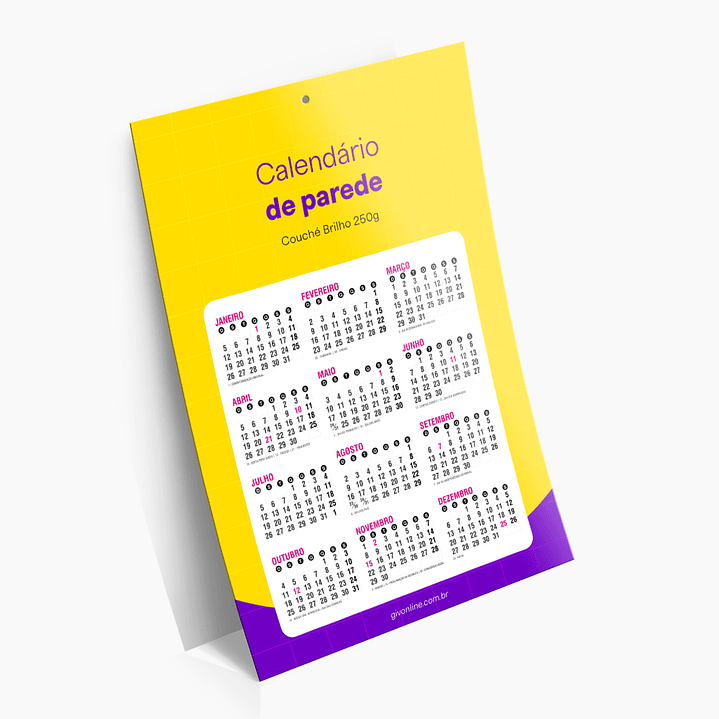 Calendário de Parede 1