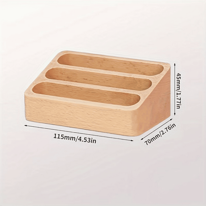 Suporte de Cartões de Visita Madeira 4