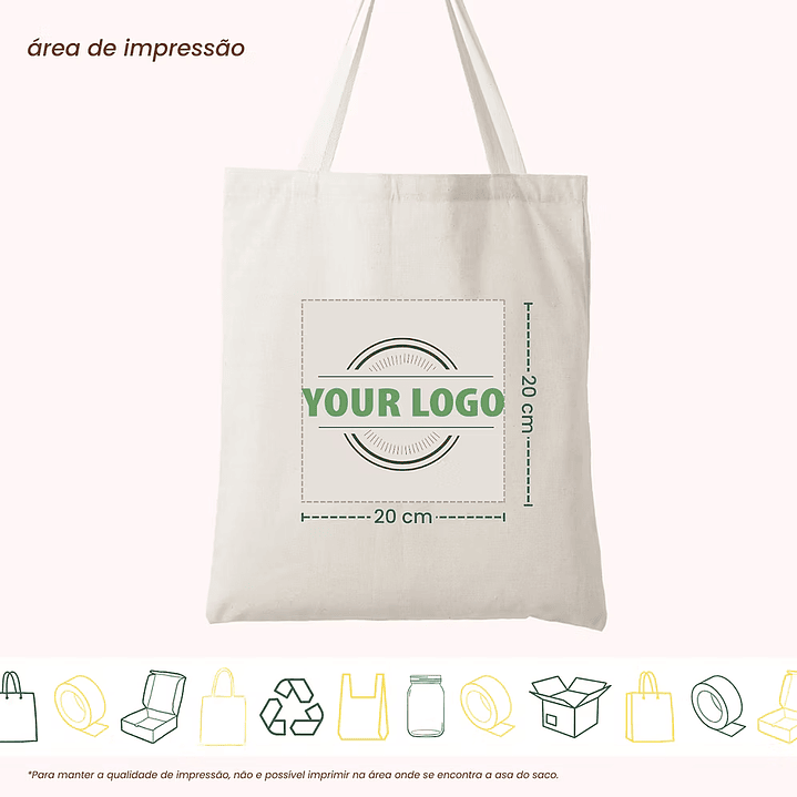 Tote Bag - 37x41 cm 140 g/m² | Natural Crú 3