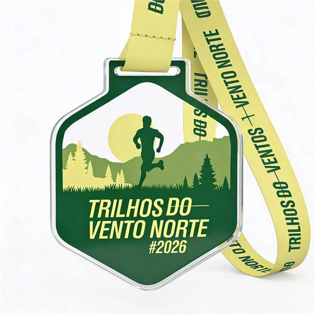 Medalhas Personalizadas Acrílico Cristal Impressão UV 2