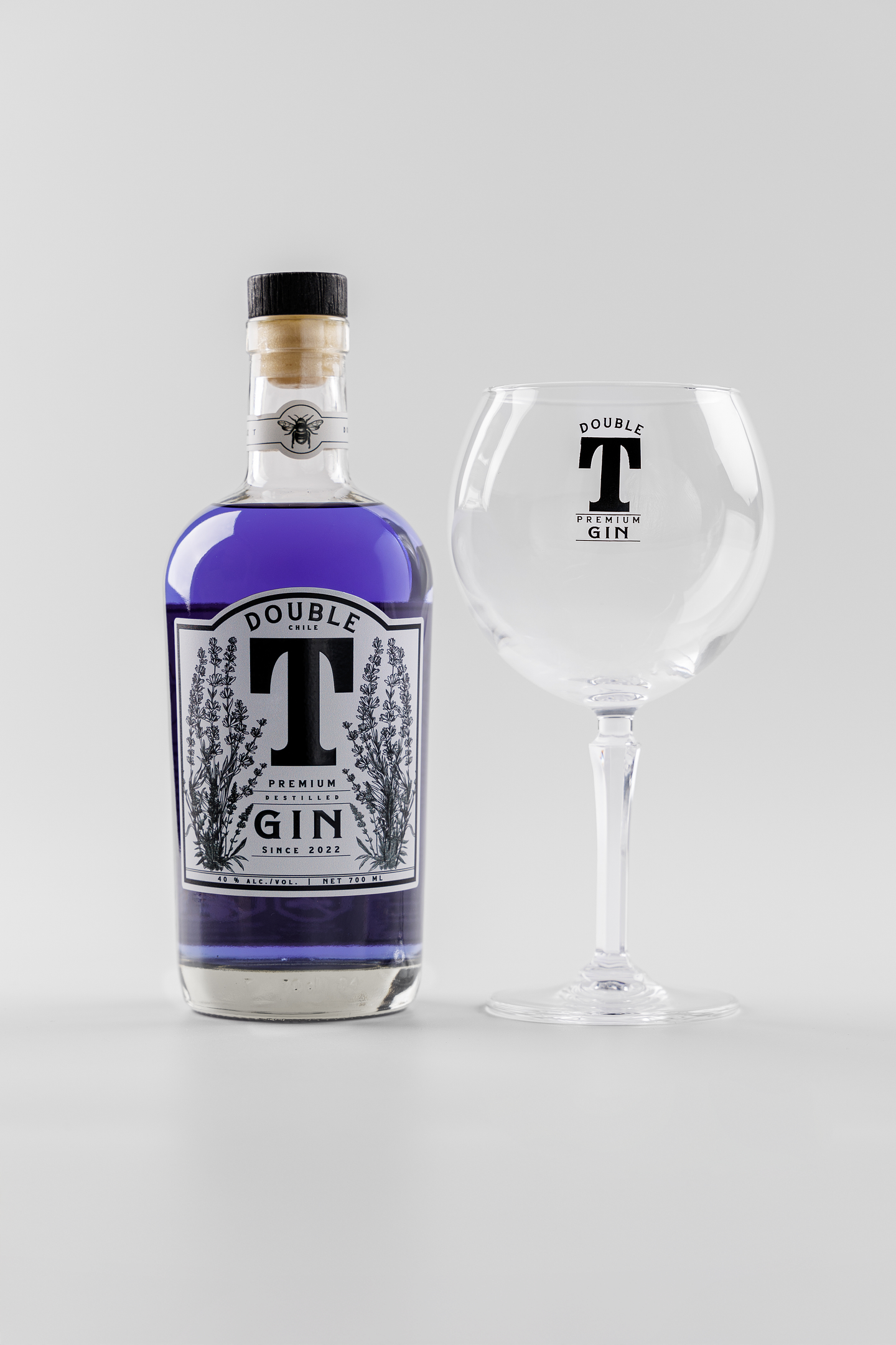  Set Regalo Gin Double T con Copa | Gin Premium Chileno · Medalla de Plata 3