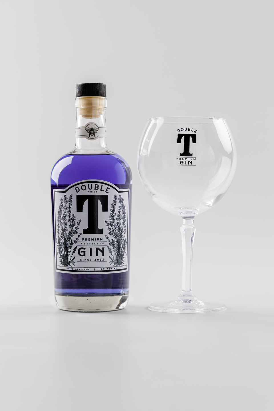  Set Regalo Gin Double T con Copa | Gin Premium Chileno · Medalla de Plata 3