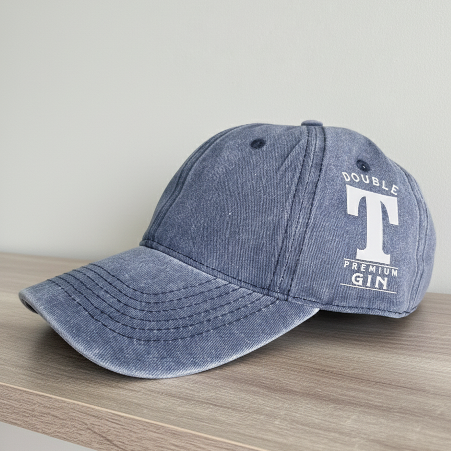 Gorro Jockey Acid Wash Double T | Merch Gin Premium Chileno 2