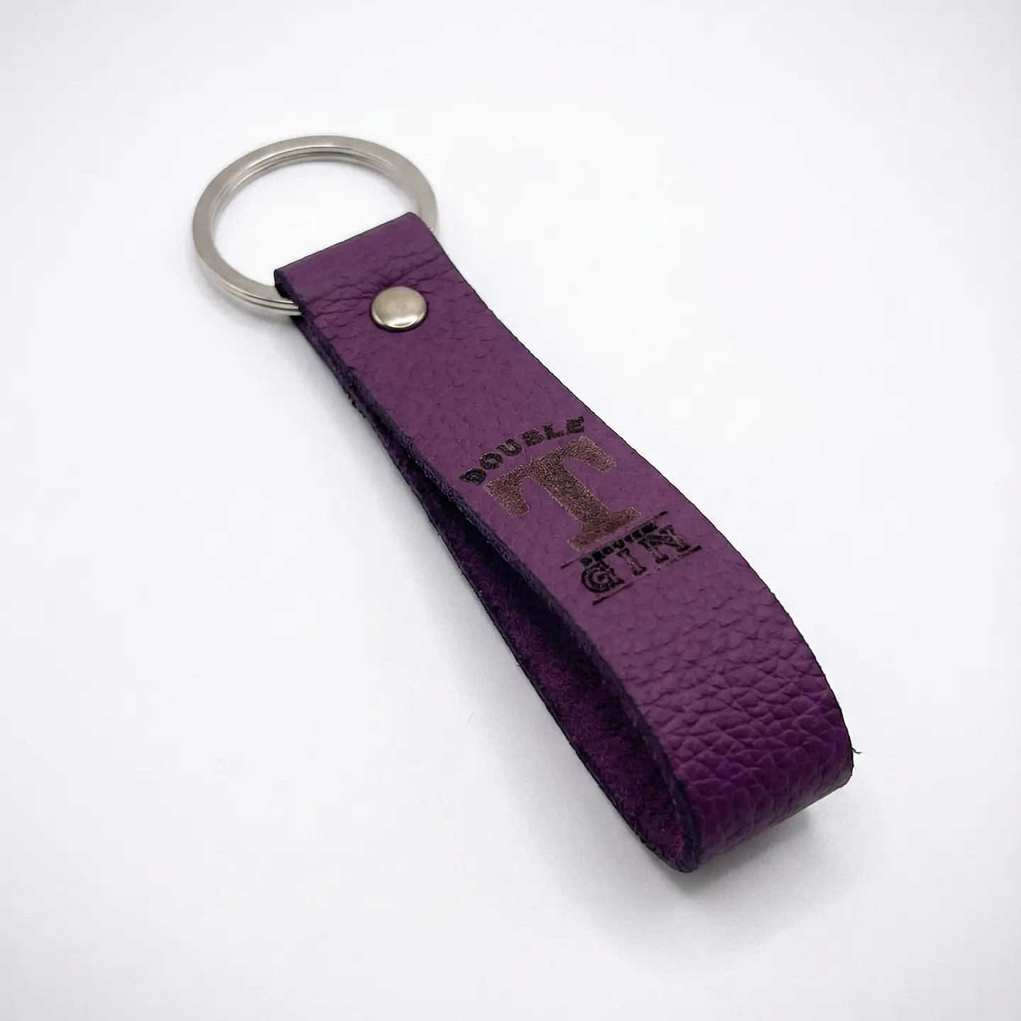Llavero de Cuero Premium Double T | Accesorio Gin Artesanal Chileno 3