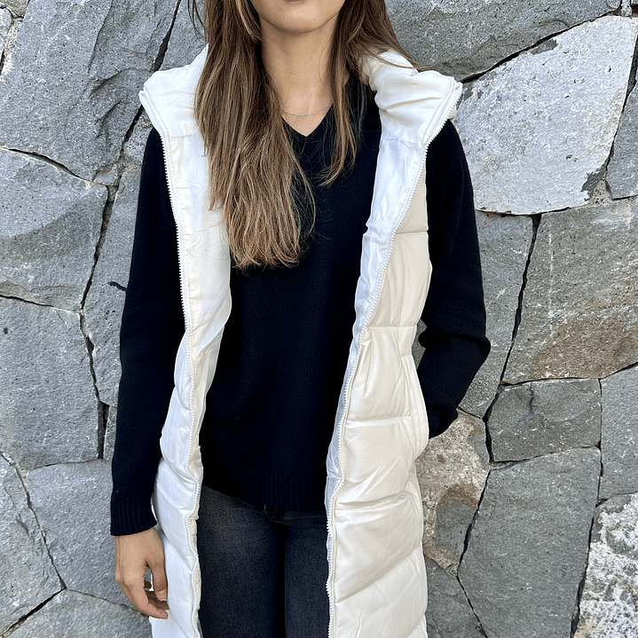 Parka Simil Cuero Sin Mangas 6