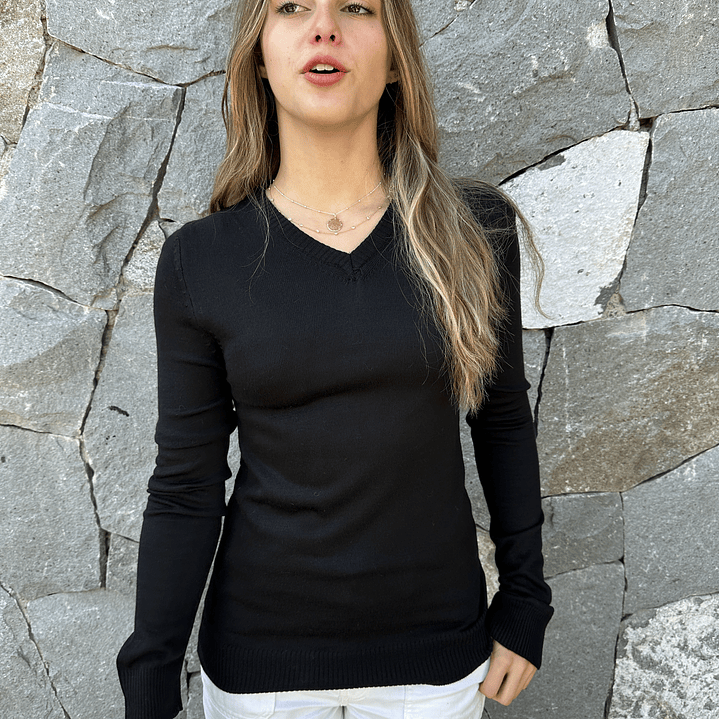 Sweater Cuello en V 7