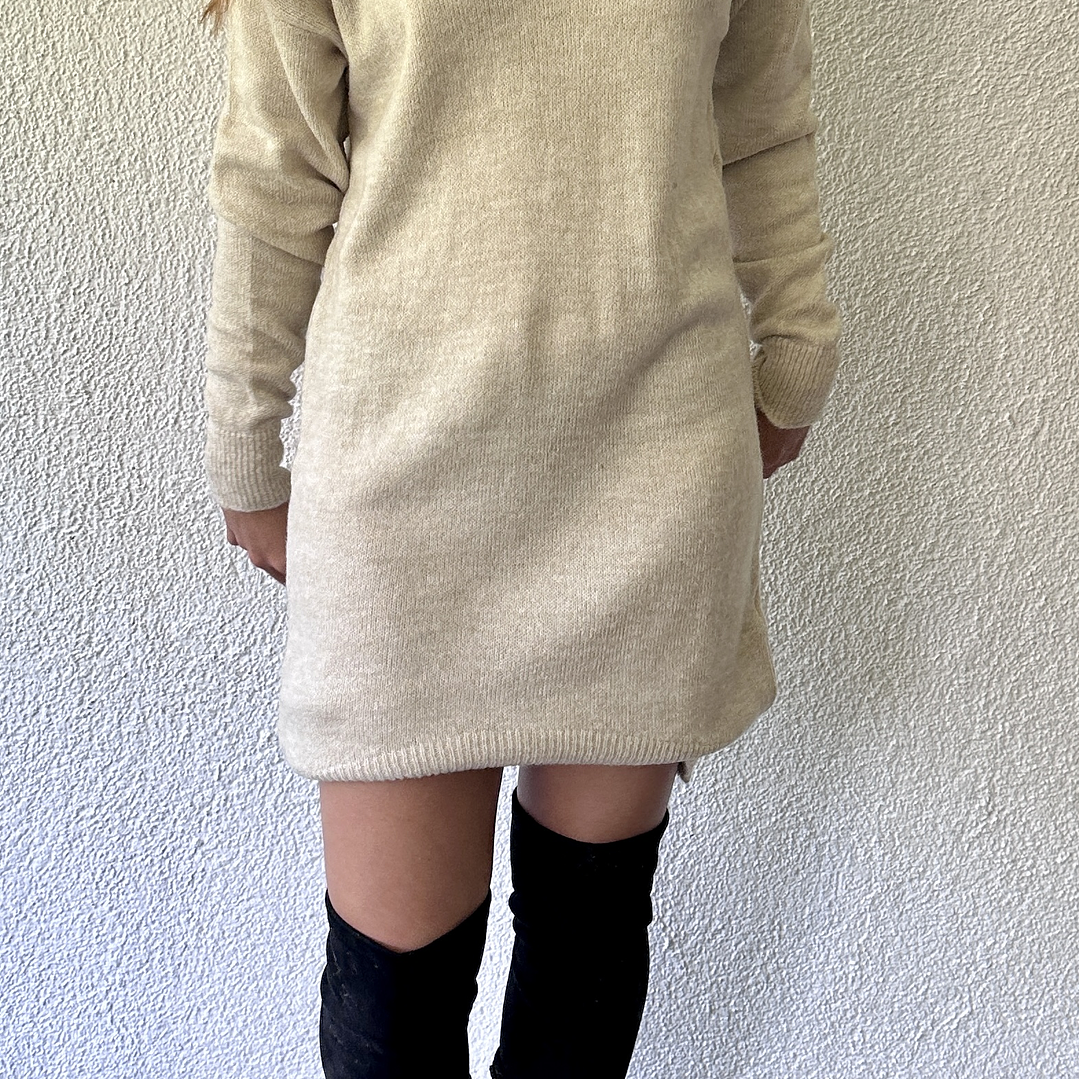 Vestido Tejido Cuello en V 10