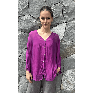 Blusa  Seda Botones  y Polera 