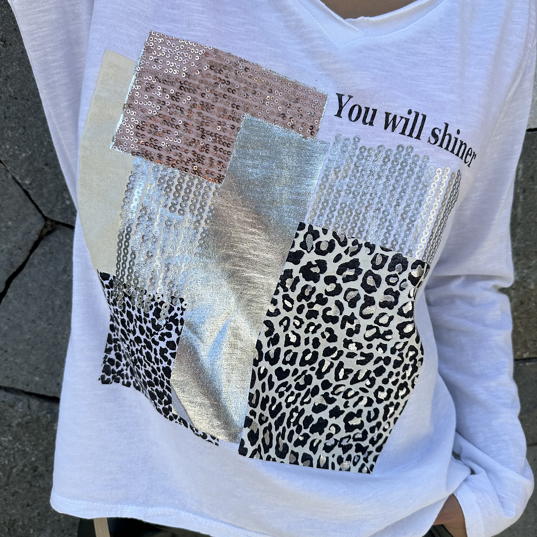 POLERA MANGA LARGA YOU WILL SHINER  4