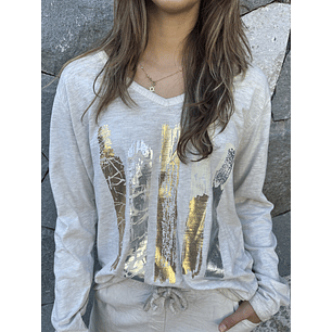 POLERA MANGA LARGA FOLIA 